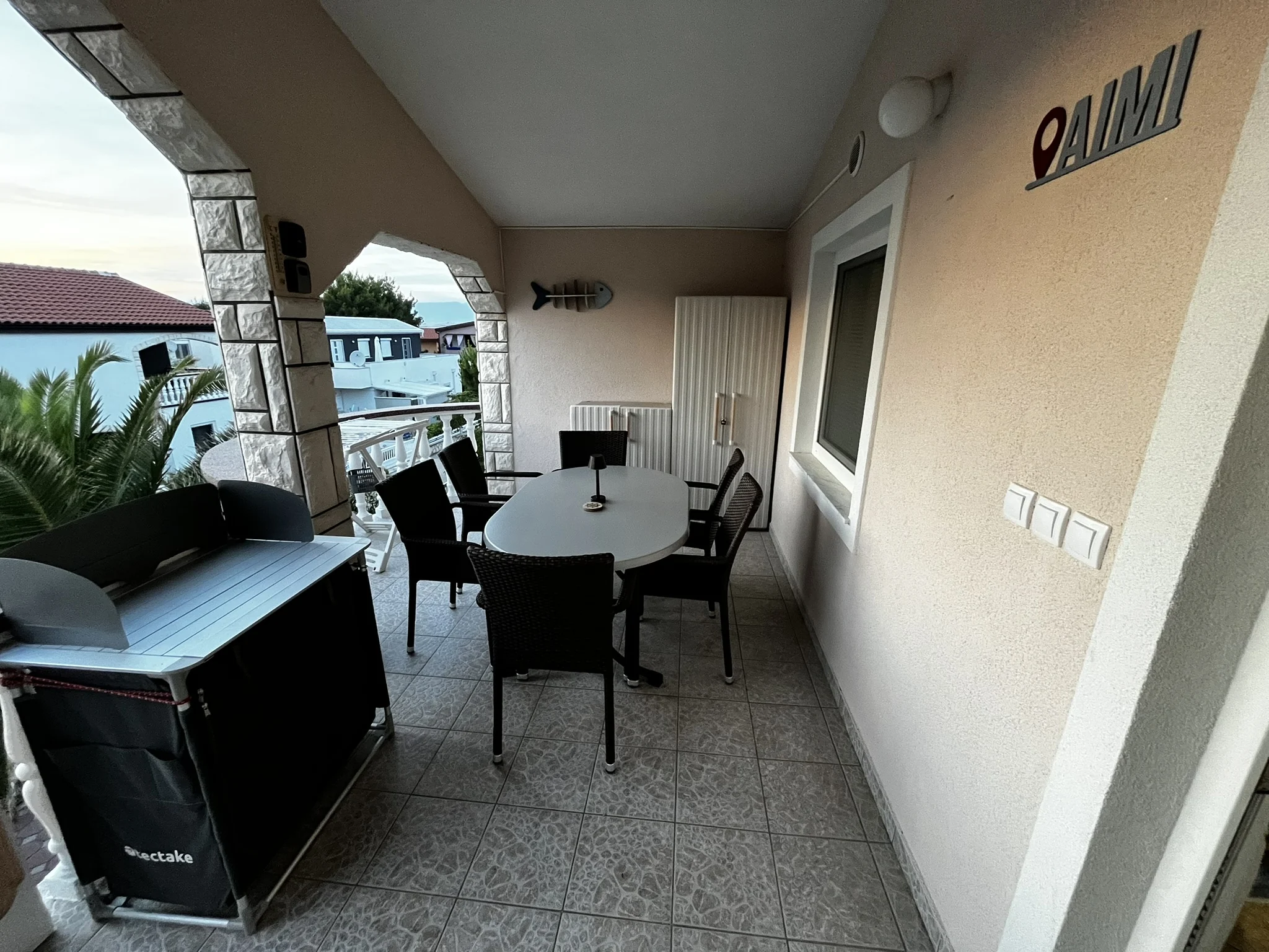 Krytá terasa apartmánu